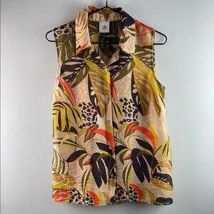 Cabi Tropical Sleeveless Top Size S